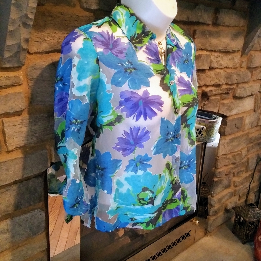 Stunning Notations Sheer Top - image 2